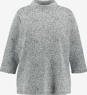 Ulla Popken Sweatshirt in Wit: voorkant