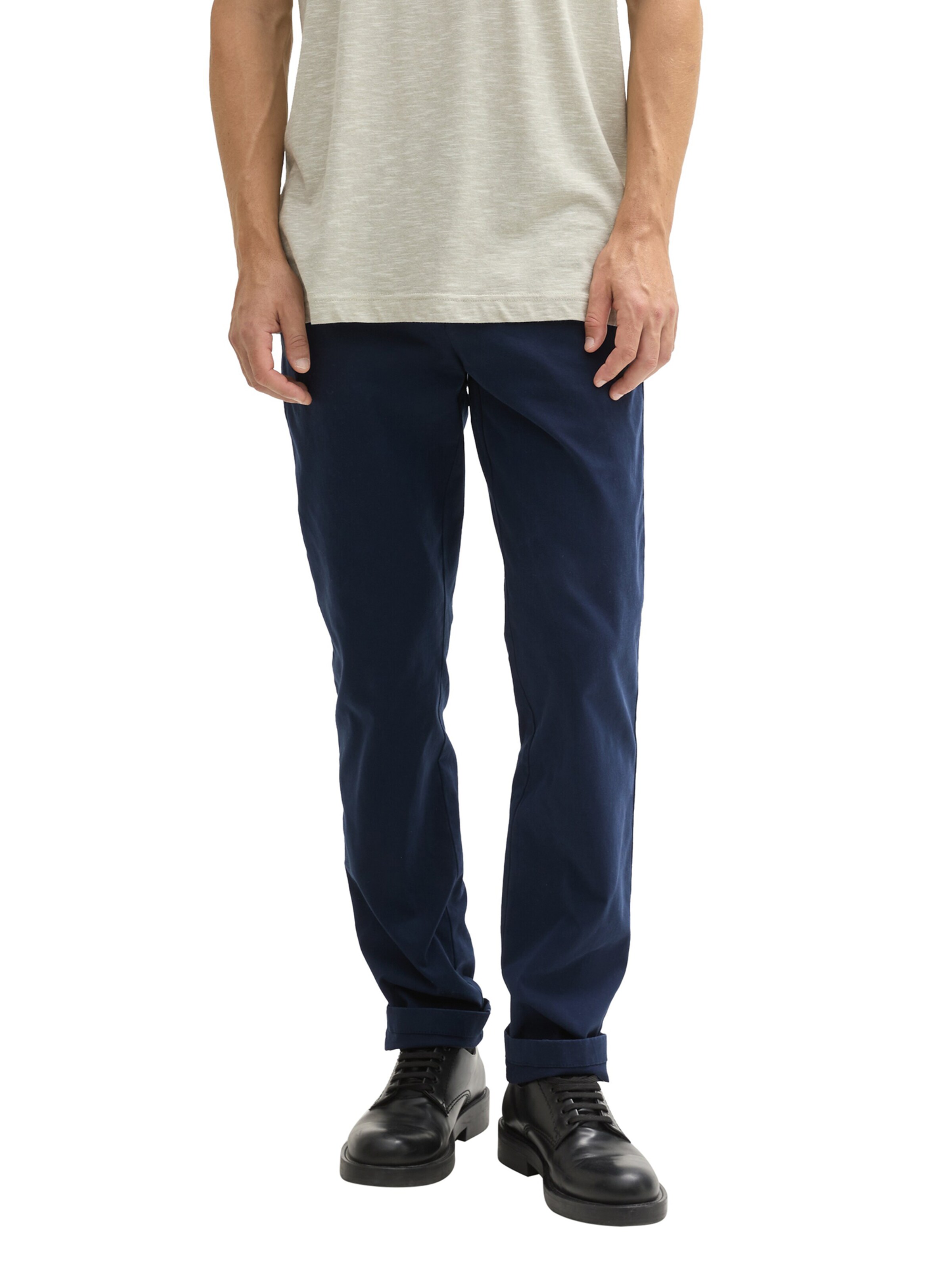 regular Pantaloni chino di TOM TAILOR in blu: frontale