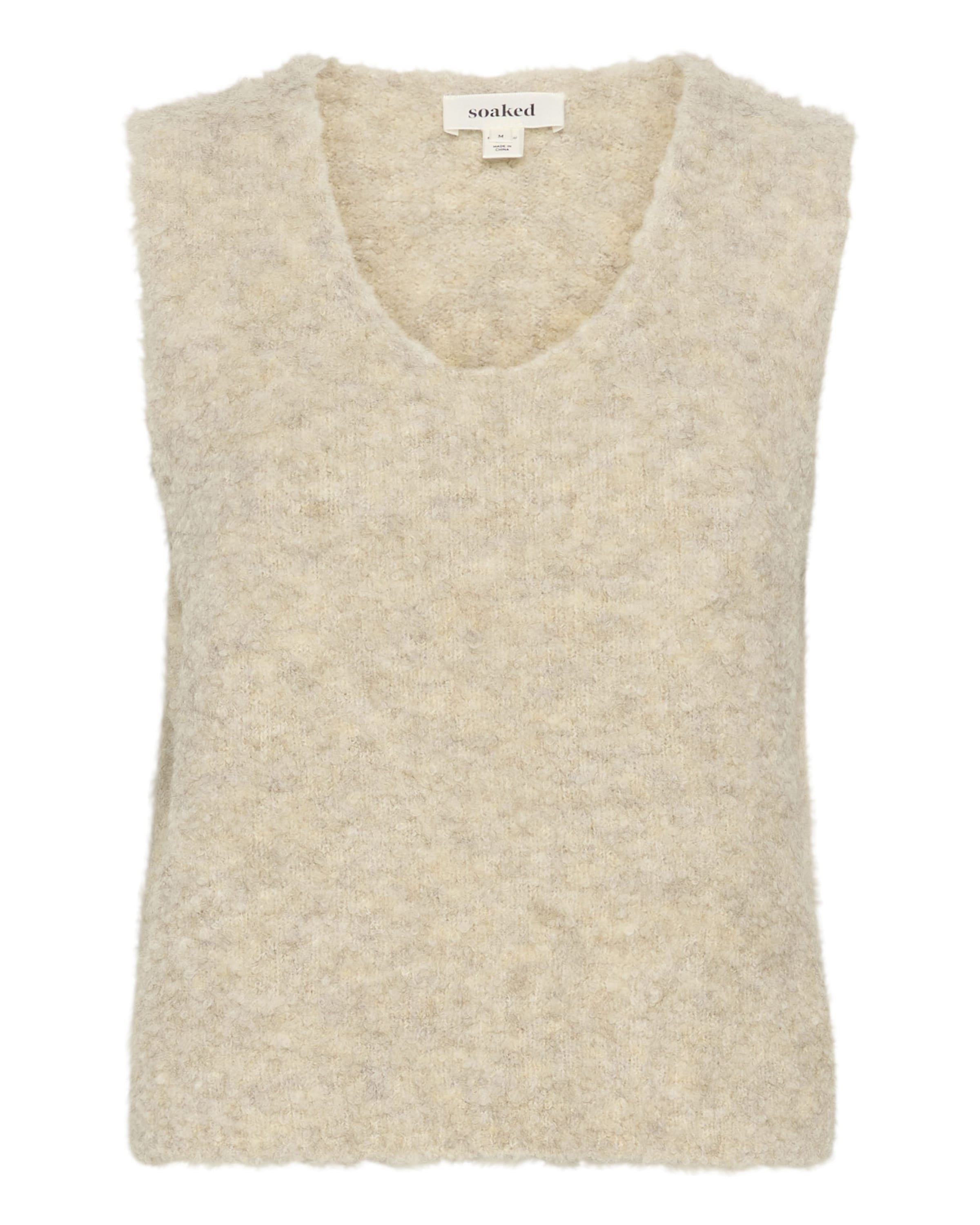 SOAKED IN LUXURY Pullunder 'Venessa' in Beige: Vorderseite