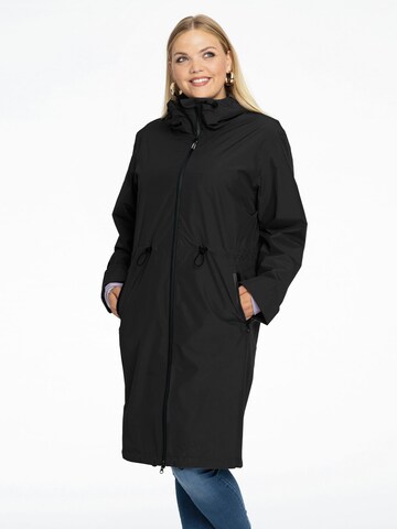 Yoek Between-Season Jacket 'Emma' in Black: front