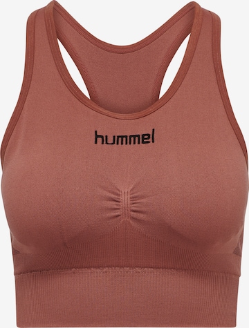 Hummel Bustier Sports-BH i oransje: forside