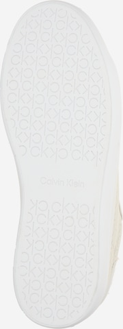 Calvin Klein Hög sneaker i beige