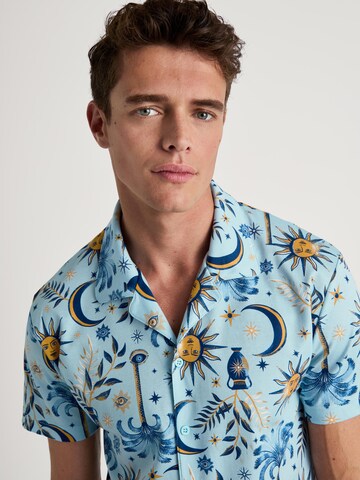 CALIDA Pyjama kurz 'Relax Magic'‌‌‌‌‌‌‌‌‌ in Blau