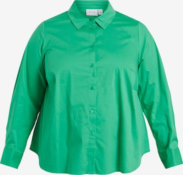 EVOKED Blouse 'GIMAS' in Groen: voorkant