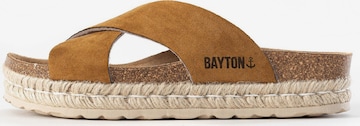 Bayton - Zapatos abiertos 'Penelope' en marrón: frente