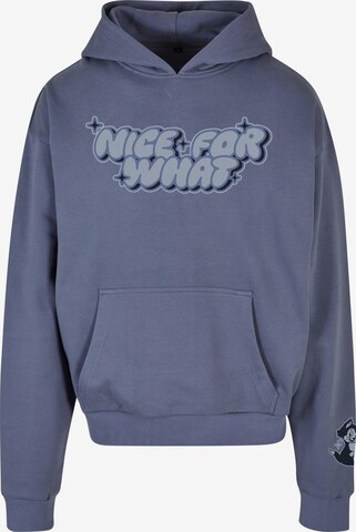 MT Upscale Sweatshirt 'Nice for what' in Blau: predná strana