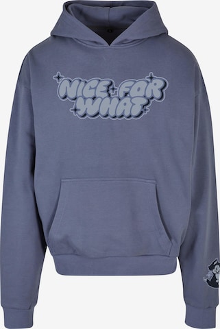 MT Upscale Sweatshirt 'Nice for what' i blå: framsida