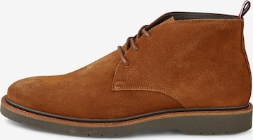Bottes à lacets HECHTER PARIS en marron : devant