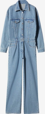 MANGO Jumpsuit 'frankie' in Blauw: voorkant