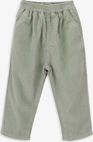 KNOT Regular Broek 'Larie' in Groen: voorkant