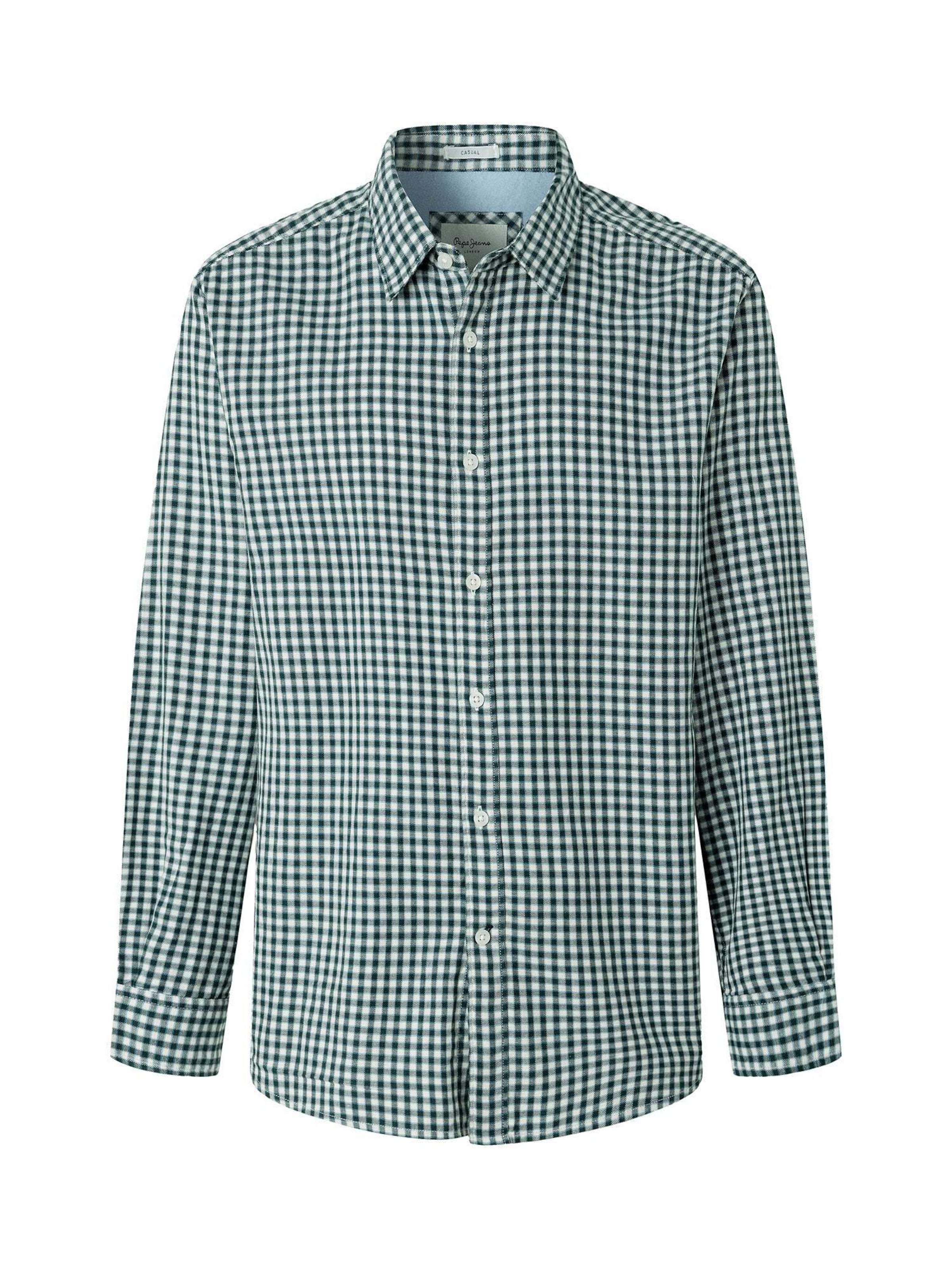 Pepe Jeans Regular fit Overhemd 'Rieti' in Groen: voorkant