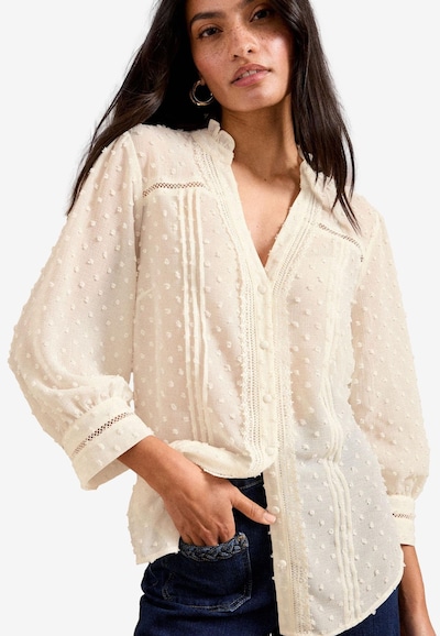 love & roses Bluse in ecru, Produktansicht