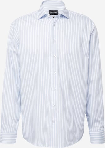 Bruun & Stengade - Regular Fit Camisa 'Cannavaro' em azul: frente