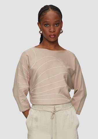 s.Oliver BLACK LABEL Trui in Beige: voorkant