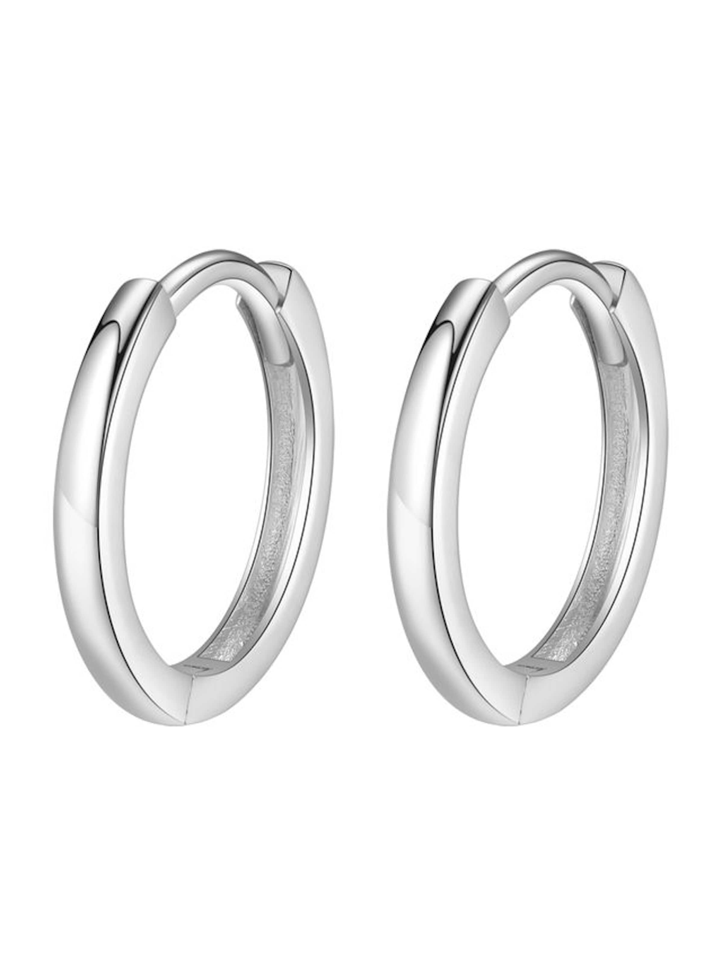 Dear Me Oorbellen 'Eternal' in 12 mm in de kleur Zilver, Productweergave