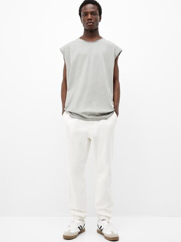 Effilé Jean Pull&Bear en blanc