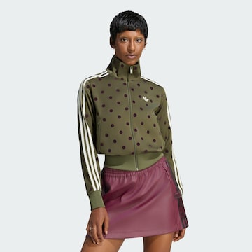 ADIDAS ORIGINALS Sweatjacke in Grün: Vorderseite
