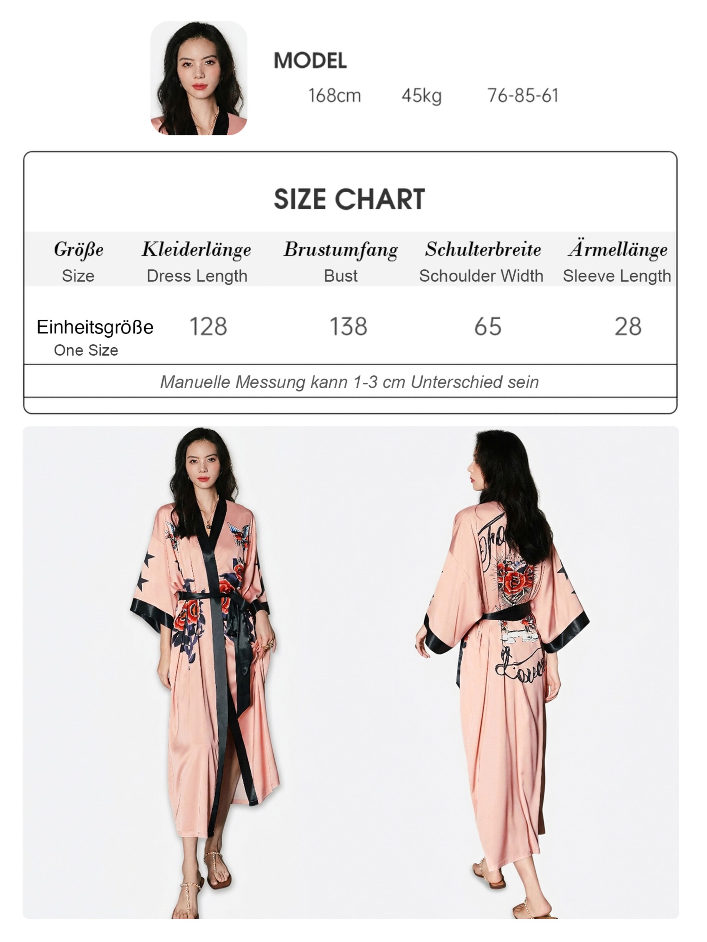 Vivi Idee Dressing Gown '2669' in Pink