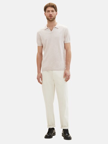 TOM TAILOR Poloshirt in Beige