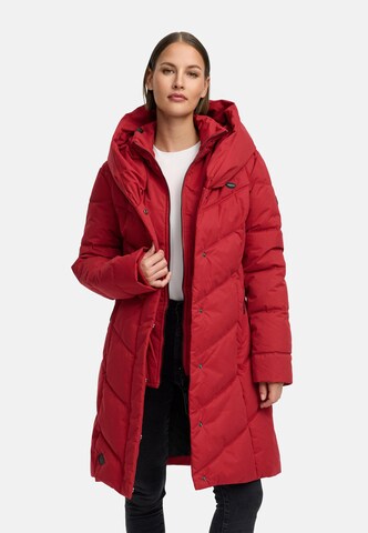 Manteau d’hiver 'Natalka' Ragwear en rouge : devant