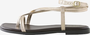 Next T-bar sandals 'Forever Comfort' in Gold: front