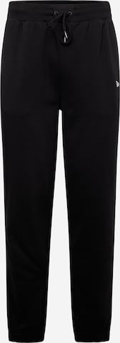 Tapered Pantaloni 'ESSENTLS' de la NEW ERA pe negru: față