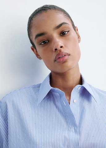 Camicia da donna 'SHINNY' di MANGO in blu