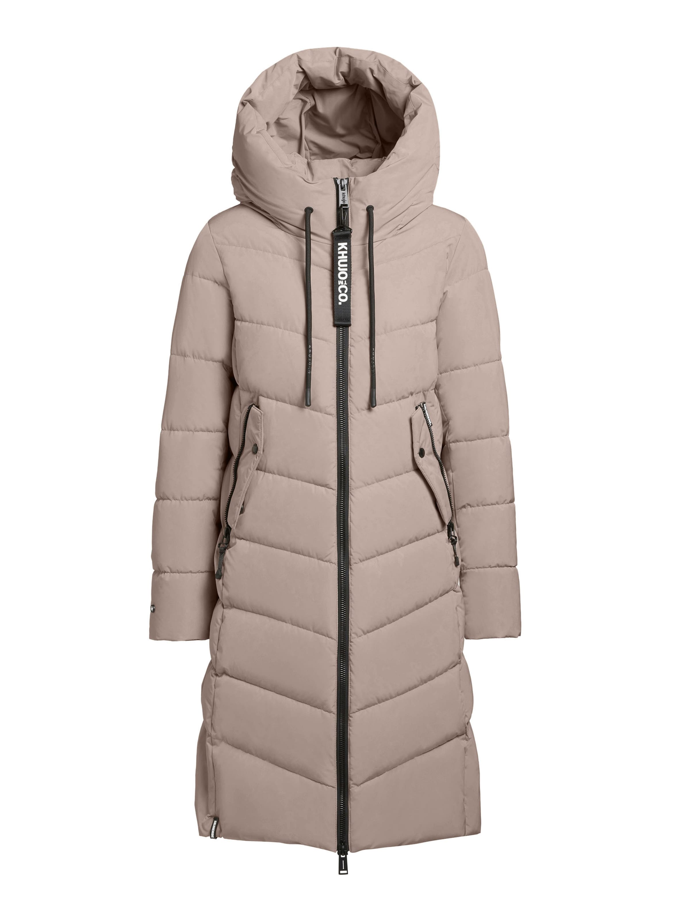 khujo Mantel 'Mikia2' in Grau: Vorderseite