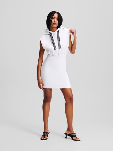 KARL LAGERFELD JEANS Dress in White: front