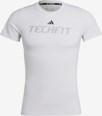 ADIDAS PERFORMANCETehnička sportska majica - bijela boja: prednji dio