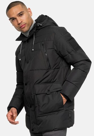 INDICODE JEANS Winter jacket 'Wess' in Black