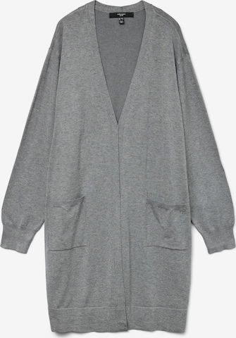 Vero Moda Curve - Cárdigan 'VMCSilje' en gris: frente