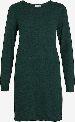 VILA Úpletové šaty 'Ril' – zelená: přední strana