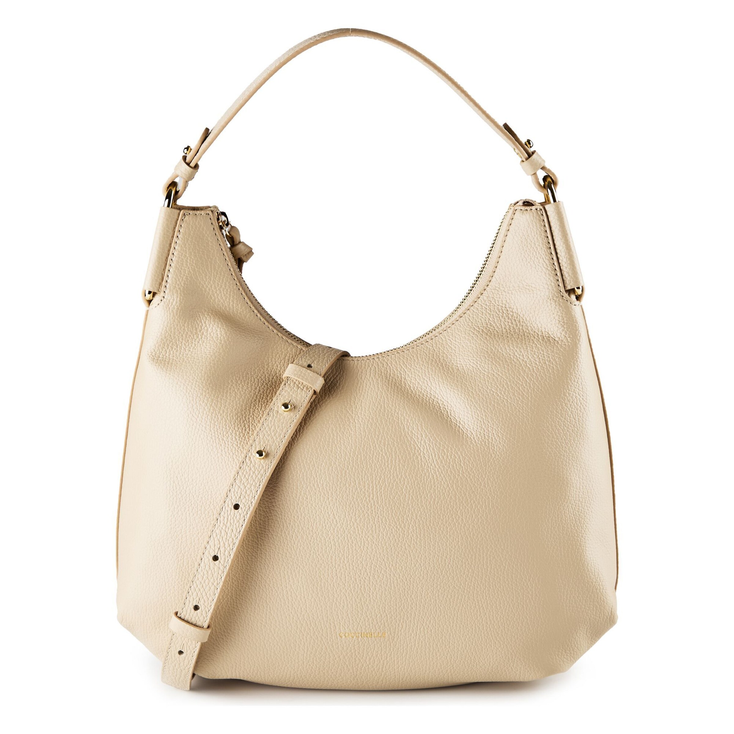 Coccinelle Shoulder Bag 'Rebekka' in Beige: front