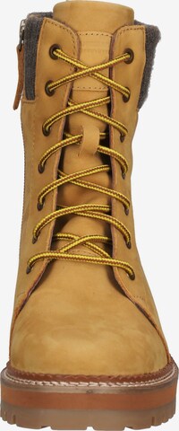 SANSIBAR Lace-Up Ankle Boots in Brown