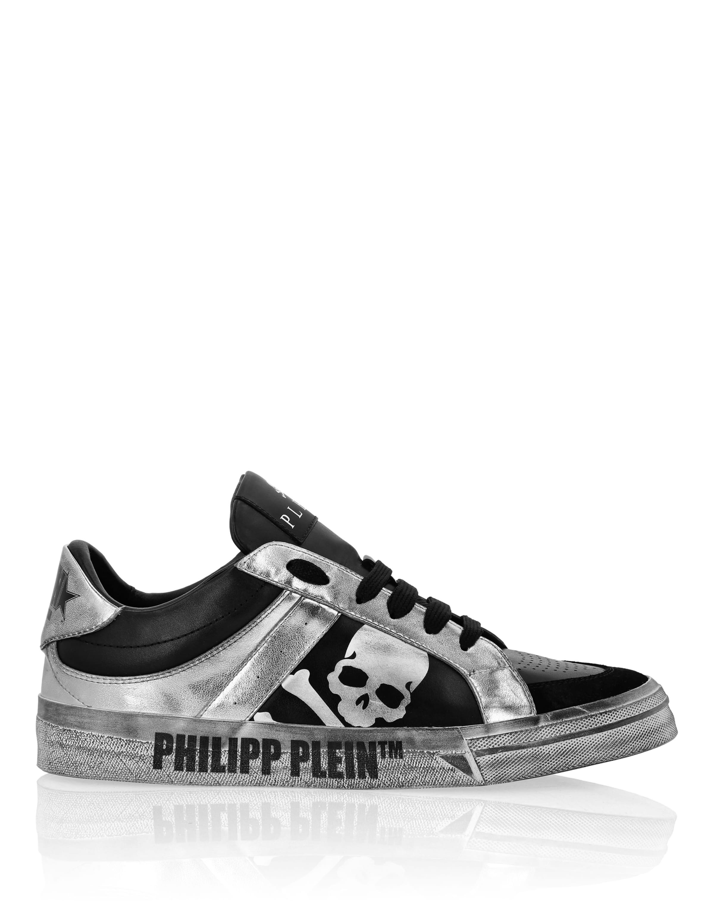 Philipp Plein Sneakers laag ' Retrokickz ' in Zwart: voorkant