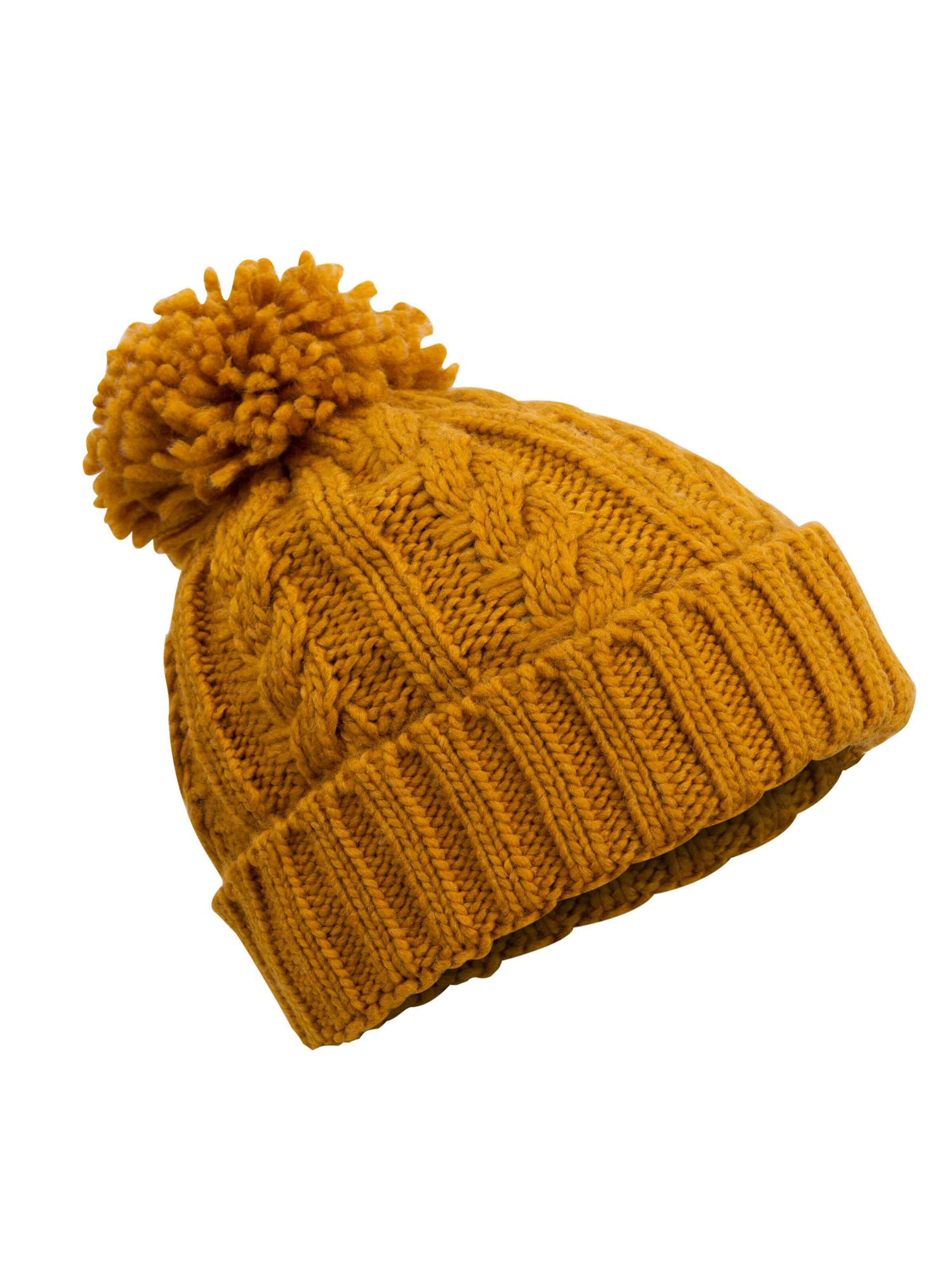 Manufaktur13 Beanie 'Rough Knit' in Yellow