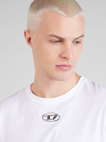 DIESEL T-Shirt 'JUST-OD' in Weiß