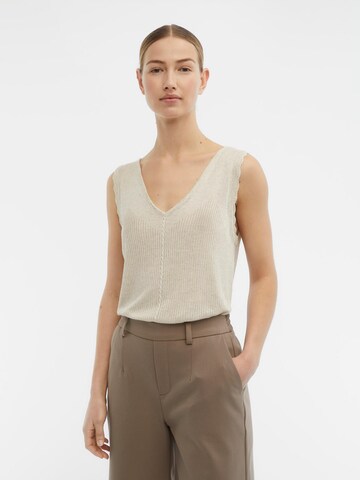 OBJECT Knitted Top 'Ruth' in Beige: front