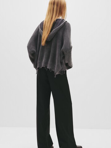 Loosefit Pantalon à pince Pull&Bear en noir