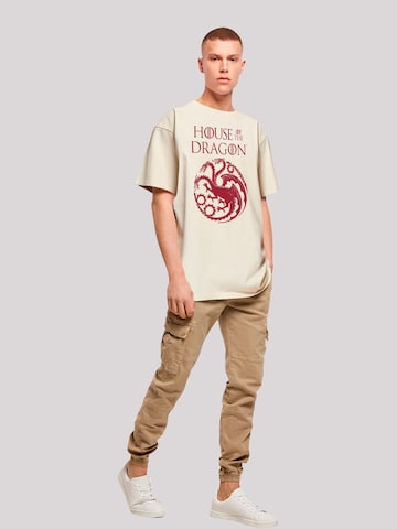 F4NT4STIC T-Shirt 'House Of The Dragon Targaryen' in Beige