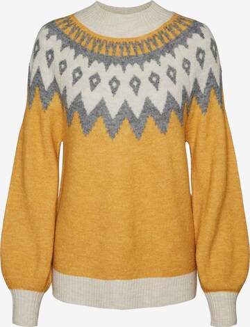 VERO MODA - Pullover 'SIMONE' em amarelo: frente