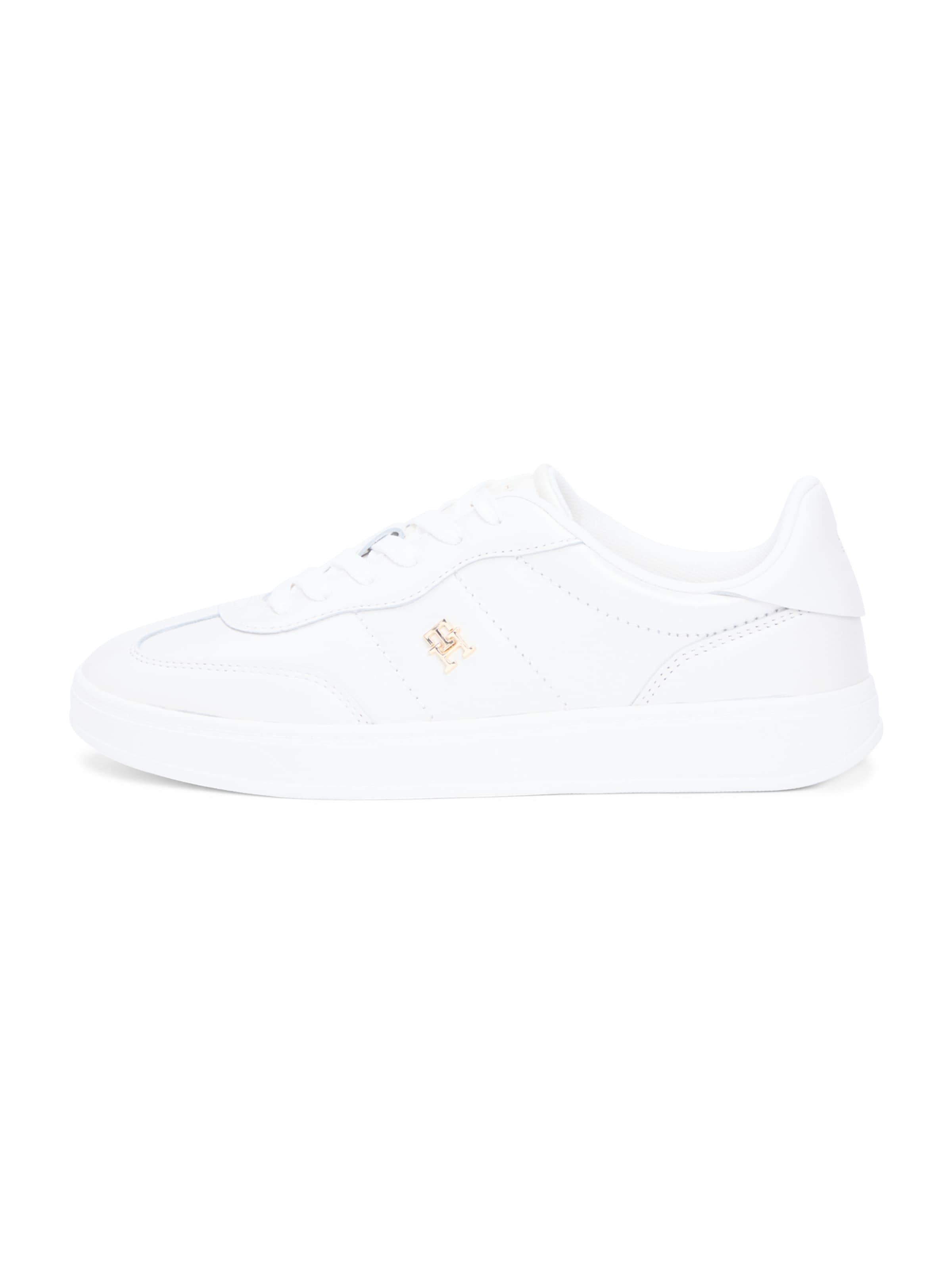 Baskets basses TOMMY HILFIGER en blanc : devant
