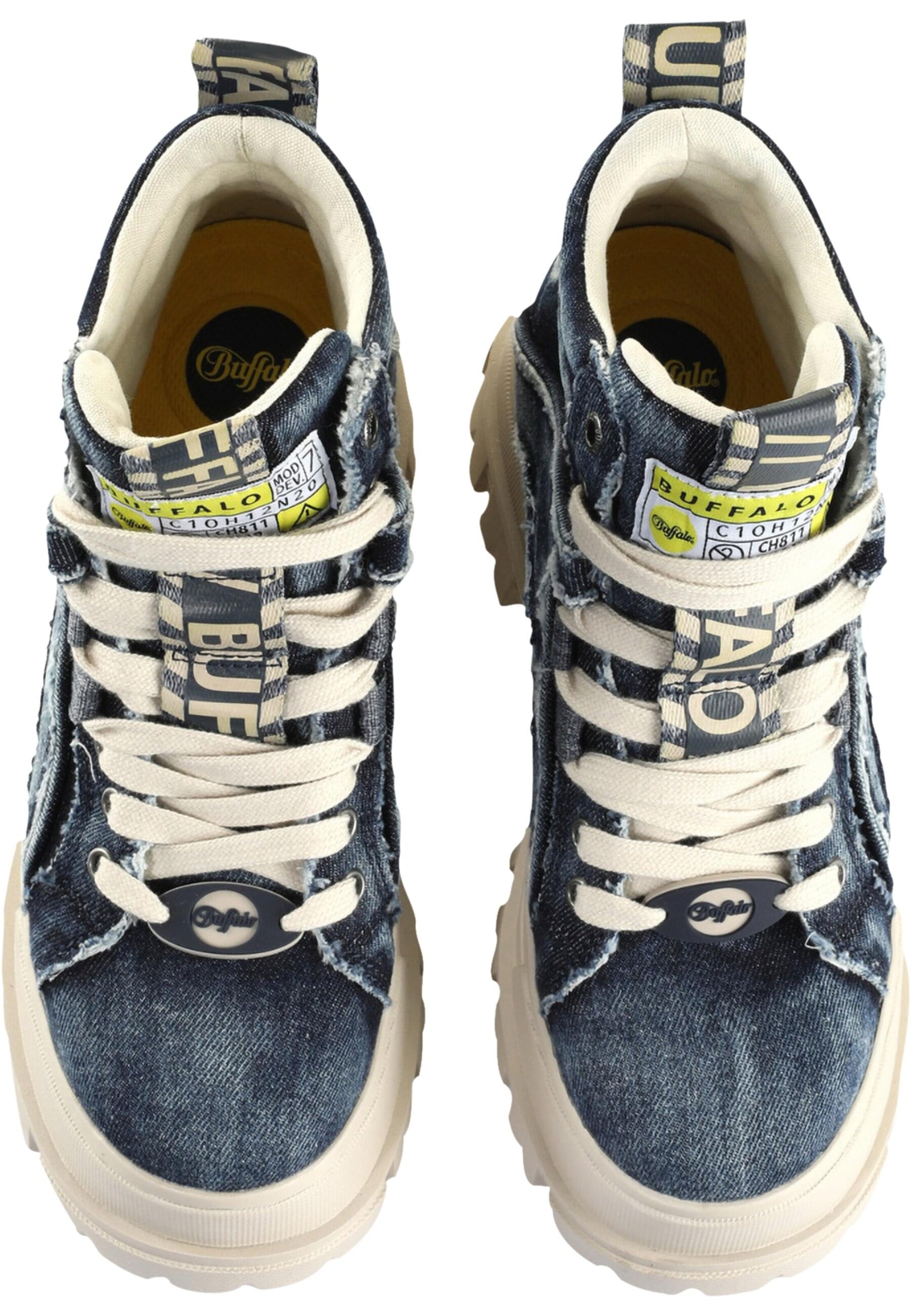 BUFFALO - Botines con cordones 'Aspha' en azul