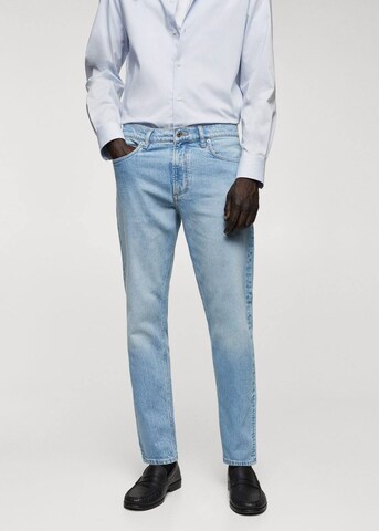 MANGO MAN Tapered Jeans 'Ben' in Blau: predná strana