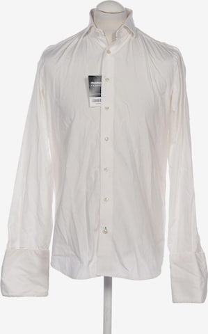 Tommy Hilfiger Tailored Button Up Shirt in S in Beige: front