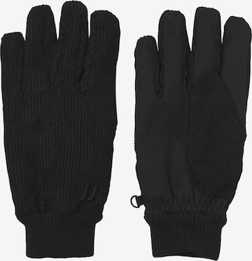 JACK & JONES Full Finger Gloves in Black: front