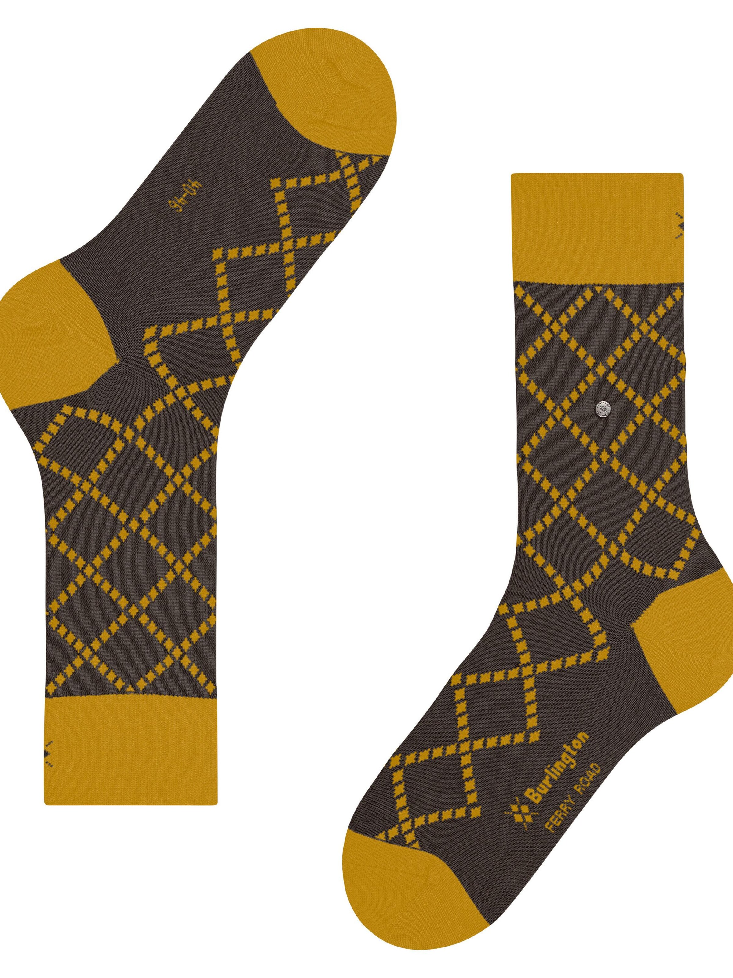 BURLINGTON Socks 'Ferry Road' in Brown