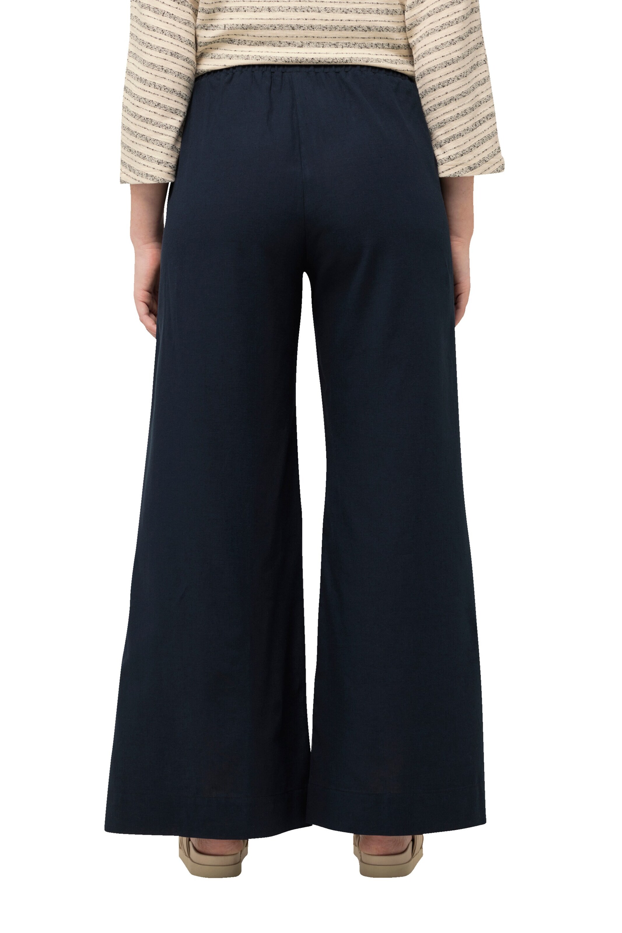 Ulla Popken Wide Leg Hose in Blau