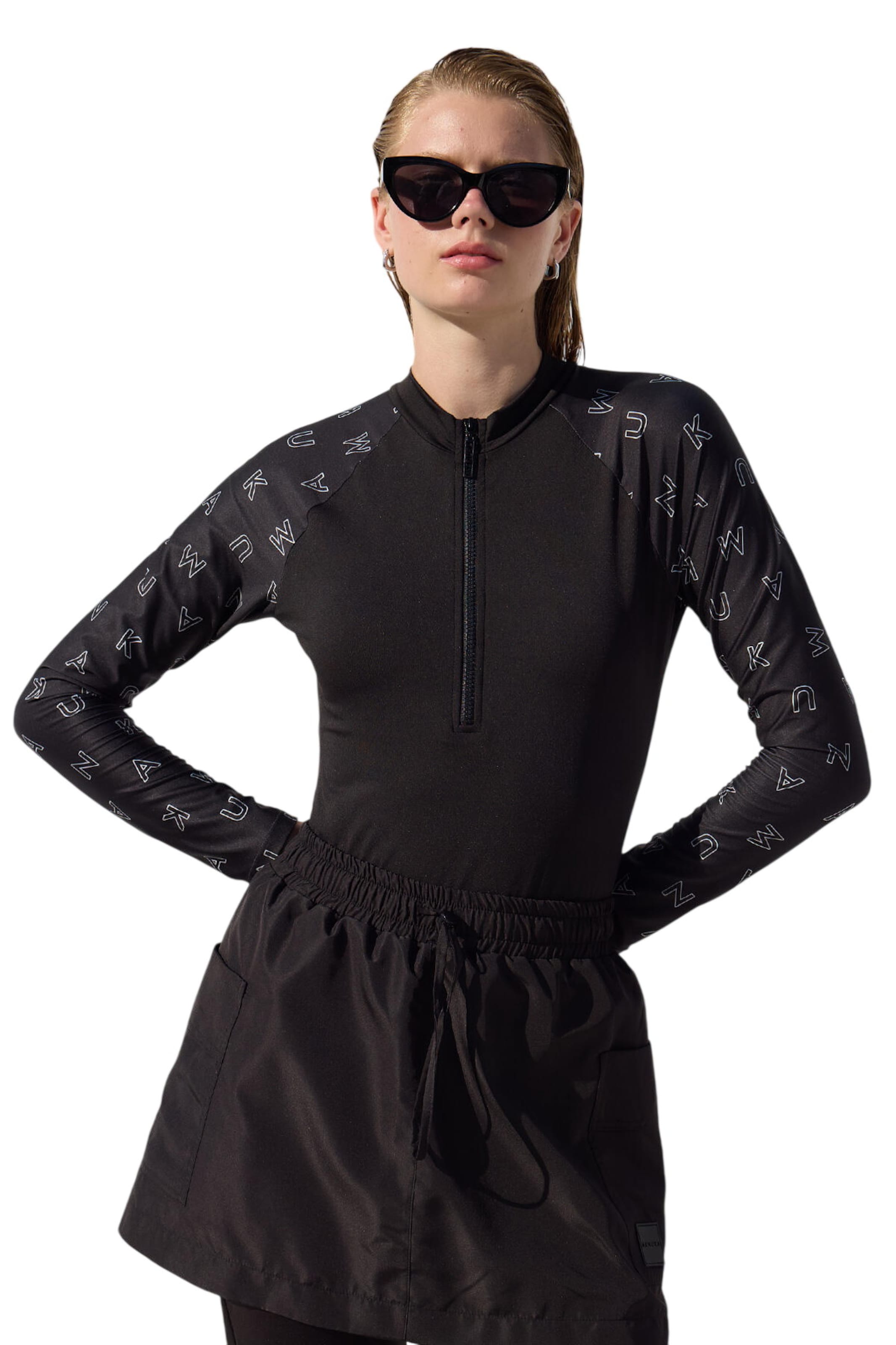 MANUKA Badeanzug in Schwarz